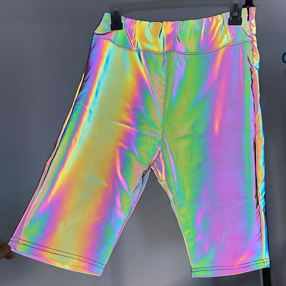 Rainbow Reflective Biker Short